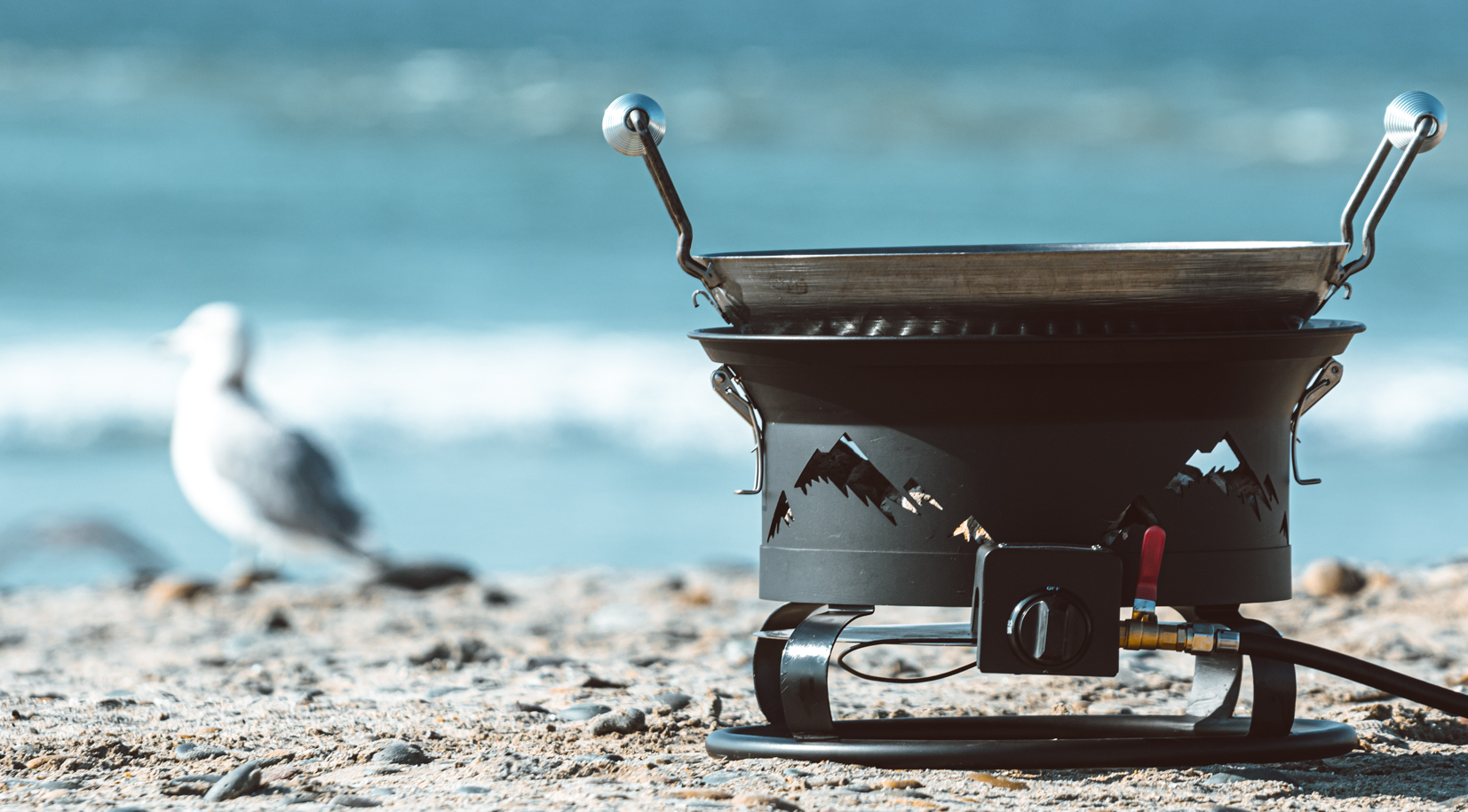 image of grill at the beach
